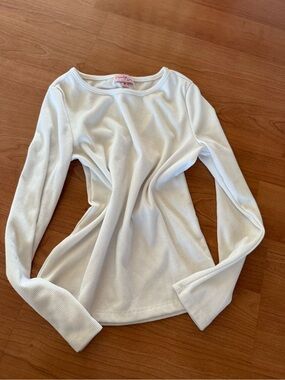 Like New Girls Size 8 Sunday Ribbed Long Sleeve Crew Top